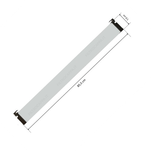 Conjunto de visor de vidro com dobradiças para coifa FABER NO-STEAM X A90 133.0542.036