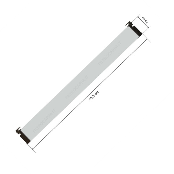 Assieme veletta in vetro con cerniere Cappa Faber NO-STEAM X A90 133.0542.036