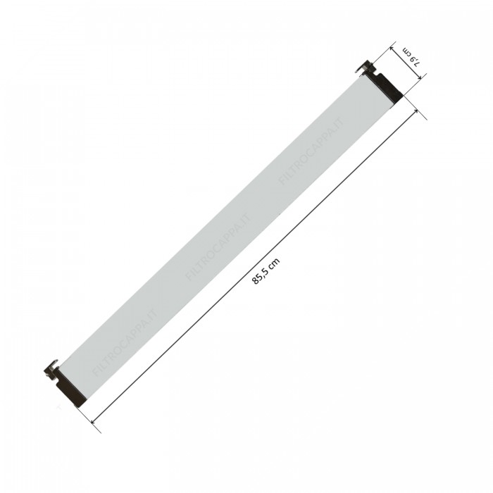 Conjunto de visera de cristal con bisagras para campana extractora FABER NO-STEAM X A90 133.0542.036