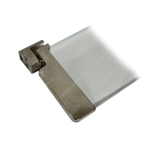 Ensemble de visière en verre avec charnières pour hotte FABER NO-STEAM X A90 133.0542.036 2