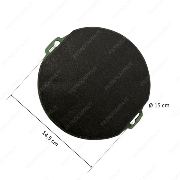 Aktivkohlefilter Long Life Durchmesser 15 cm (2er-Pack) für Dunstabzugshaube Faber LONG LASTING 112.0544.470