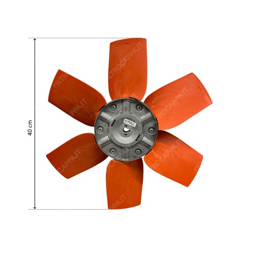 Ventilador completo com 6 pás, diâmetro 40 cm, para VORTICE E 404 M/T 1.661.000.056