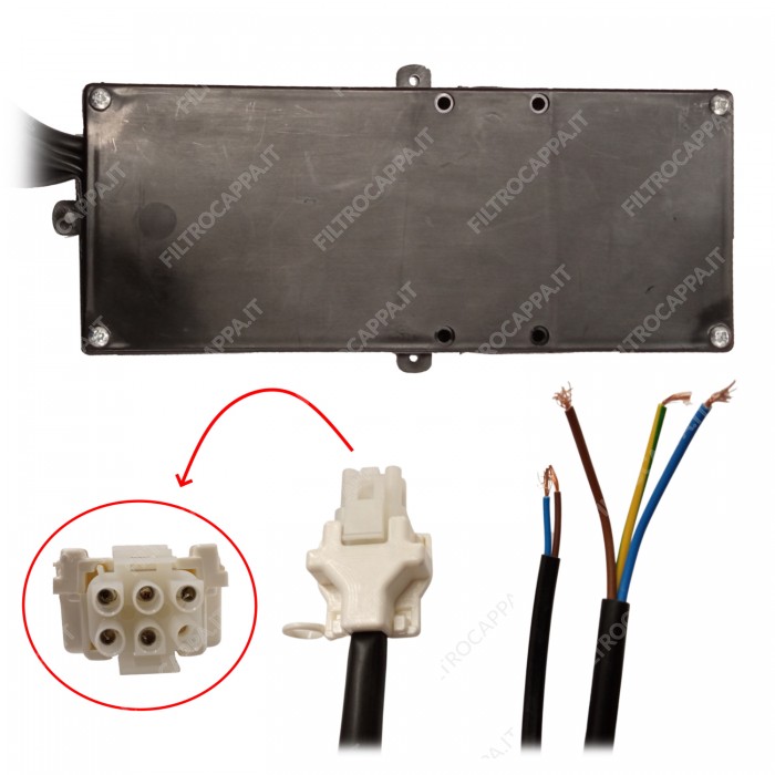 Teclado electrónico retroiluminado para campana extractora Max Fire 141301781