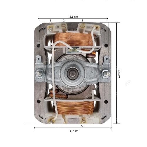 Motor für Dunstabzugshaube ELICA TURBOAIR ELECTROLUX – K33RP0766 DX 3V COM K330766 2
