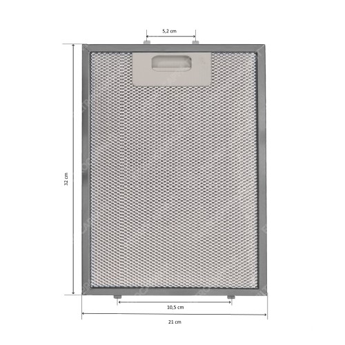 Aluminium Metallfilter 32 x 21 cm für TEKA Dunstabzugshaube DC60 DC70 FKA170