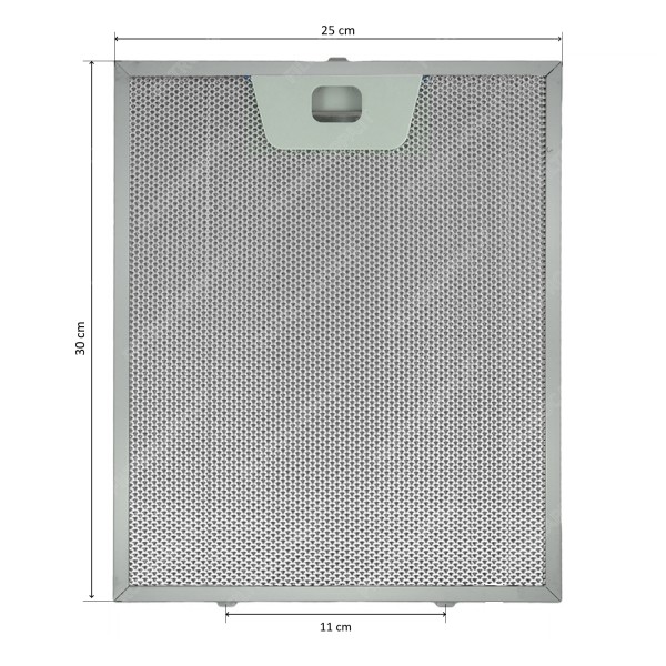 Filtro metllico alluminio 25,3 X 30 cm per cappa FABER FRANKE GALA STILO