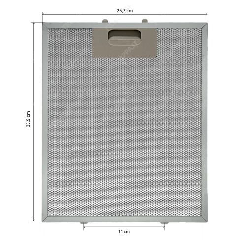 Aluminum metal filter 33.9 x 25.7 cm for FABER FRANKE Cooker hood 133.0574.576