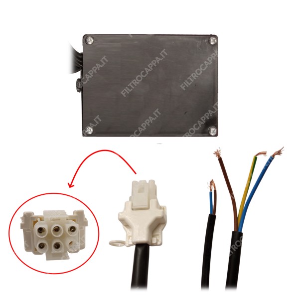 Clavier électronique et unité de commande avec récepteur à distance pour hotte aspirante Max Fire 141301801