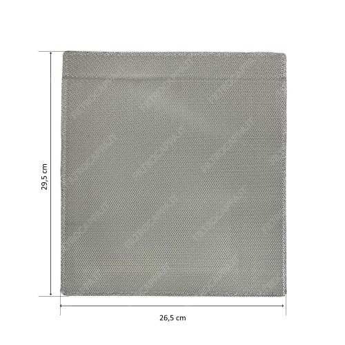 Filtre métallique en aluminium 29,5 x 26,5 cm pour hotte Faber Franke 133.0018.489