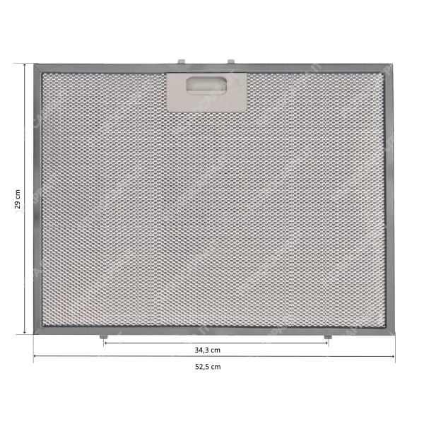 Filtro metallico alluminio 52,5 x 29 cm per Cappa Tecnowind ELETTA A60 SPK5100