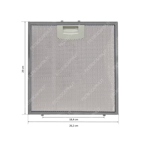 Aluminium-Metallfilter 29 × 26,2 cm für TECNOWIND Eletta 90 Dunstabzugshaube SPK5298