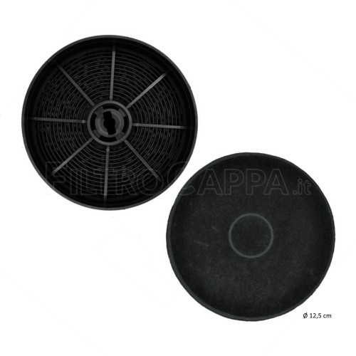 Filtri Carbone Attivo (2 PEZZI) diametro 12,5 CM F23 per CAPPA FABER FRANKE IKEA 112.0589.898