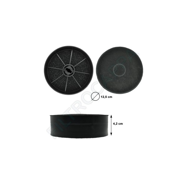 Filtros de carvão (2 peças) Diâmetro 12,5 cm F23 para exaustor FABER FRANKE IKEA 112.0556.527 Filtros de carvão (2 peças) Diâmetro 12,5 cm F23 para exaustor FABER FRANKE IKEA 112.0556.527