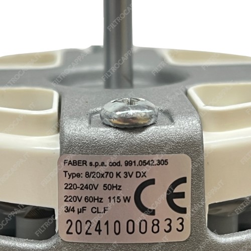 Motore destro per Cappa Faber Franke SRM 8/20x70 K 3V DX 991.0542.305 2
