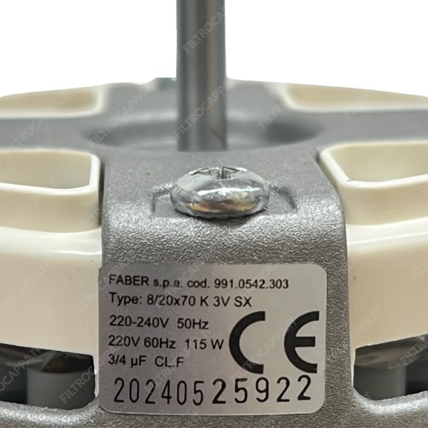 Motore per Cappa Faber Franke SRM 8/20x70 SX 3 991.0542.303