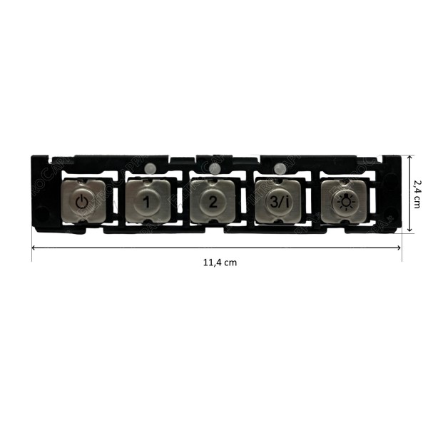 Externes Tastenset für FABER GHOST Dunstabzugshaube 133.0057.328
