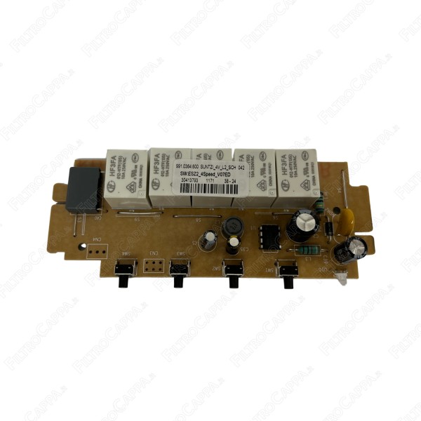 Elektronisches Bedienfeld mit vier Geschwindigkeitsstufen und Tastatur für die Dunstabzugshaube FABER FRANKE 133.0315.856