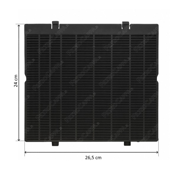 Filtro carbone attivo 27,6 x 25 cm per Cappa Comfee 12173000A00481