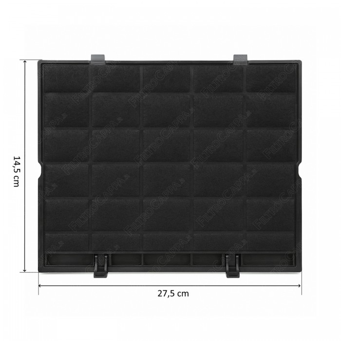 Filtre à charbon 27,6×25 cm pour hotte COMFEE 12173000A00481