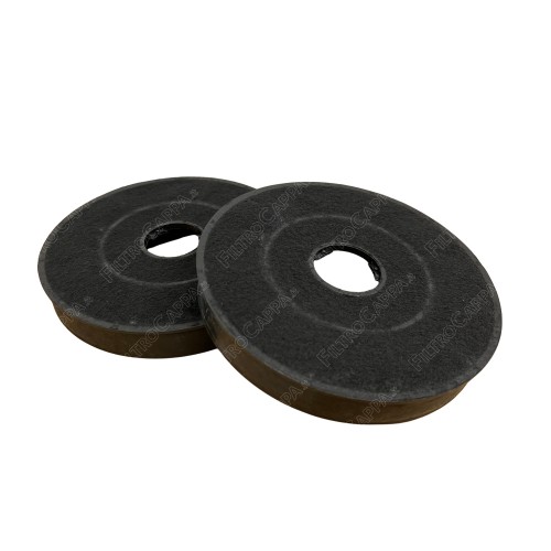 Filtro de carbón (2 uds.) 15,5 cm de diámetro para campana extractora Silverline YT971.1000.05