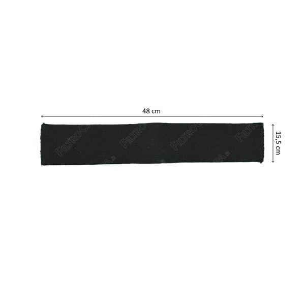 Long Life Charcoal Filter 48 x 15.5 cm for WHIRLPOOL IKEA FABER Cooker Hood FKS400