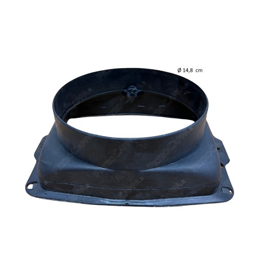 Raccordo per Cappa Silverline da rettangolare a tondo 15 cm YT202.1000.04 2