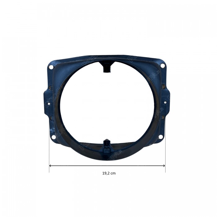 Adaptateur pour hotte SILVERLINE de rectangulaire à ronde 15 cm YT202.1000.04