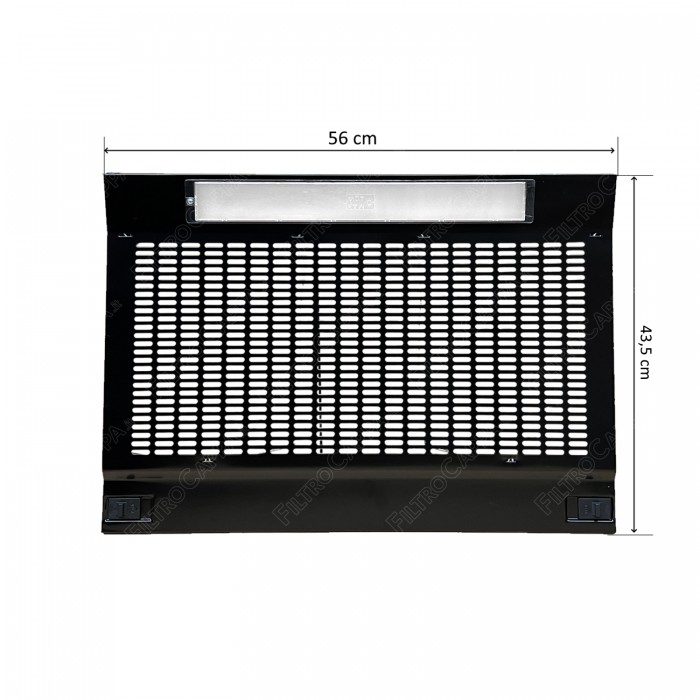 Grade porta-filtro preta 56 x 43,5 cm para coifa FABER FRANKE 133.0072.254