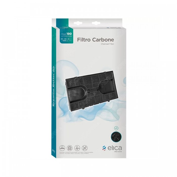 Filtro Carbone Mod.190 48,3 X 25,7 Cm Cappa Elica Whirpool Aeg KIT0161398