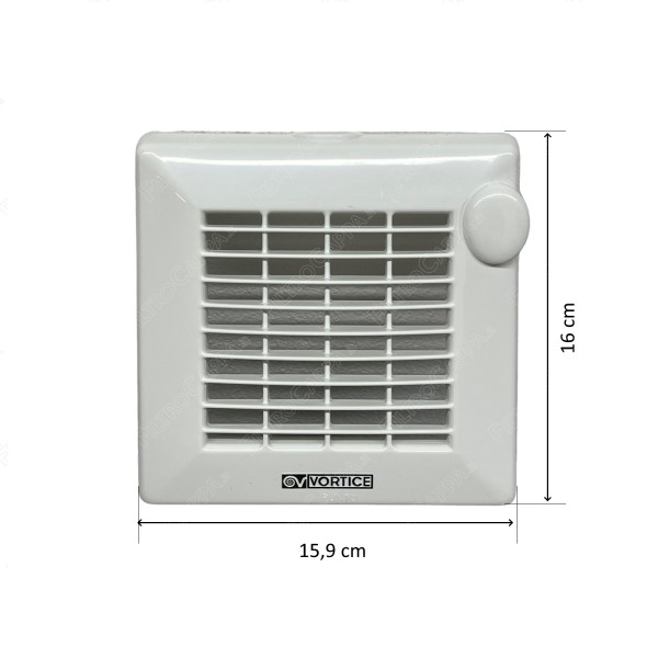 Rejilla frontal para extractor VORTICE M100 1.235.001.033