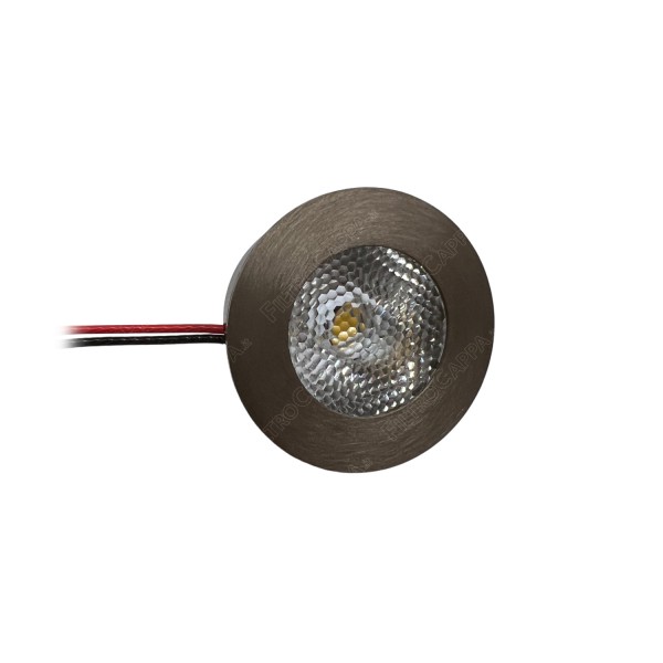 Refletor LED Diâmetro 3 cm 1 W 4000K Acabamento em Aço Escovado para Coifa F09.E21936Y40