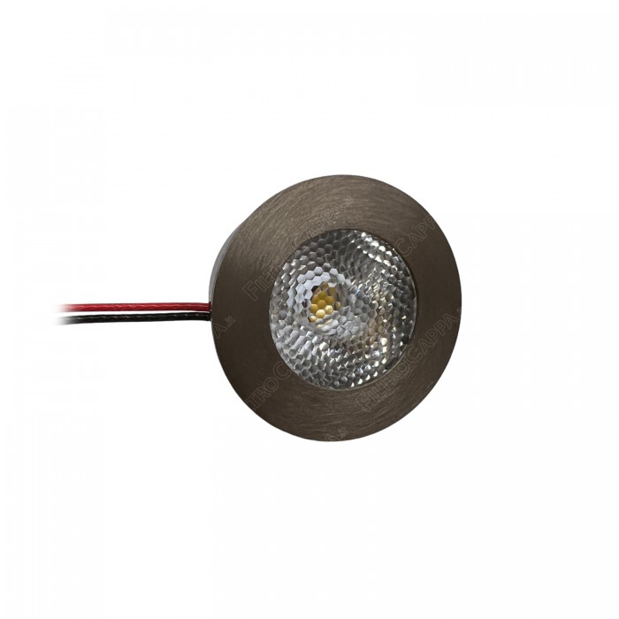 LED Spotlight Diameter 3 cm 1 W 4000K Brushed Steel Finish for Cooker Hood F09.E21936Y40