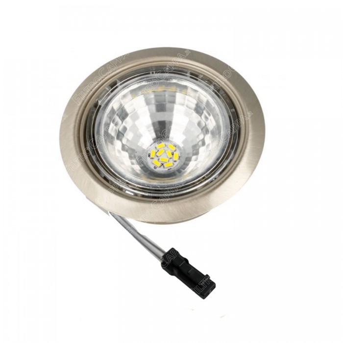 Strahler S1000 1,1W 4000K 12V Stahl gebürstet für MAX FIRE Dunstabzugshaube 141400500