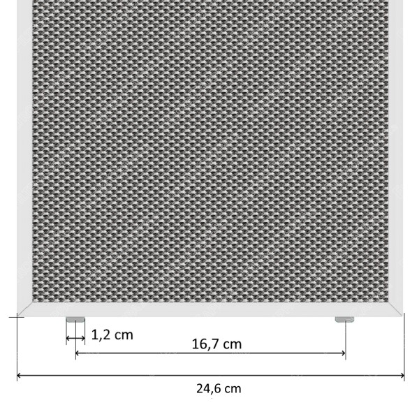 Filtro de metal de alumínio 32,8 x 26,4 cm para coifa FIM KAPPE