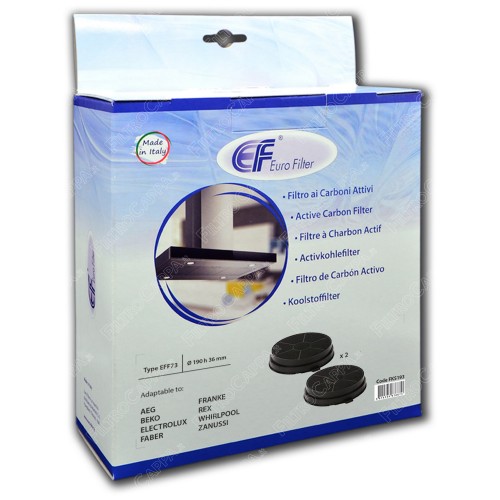 Filtros de carvão ativado com 19 cm de diâmetro para coifa FABER FKS193 2