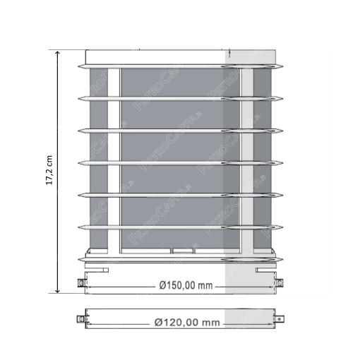 Filtro universal de longa duração para coifas de cozinha doméstica ULLF750 2