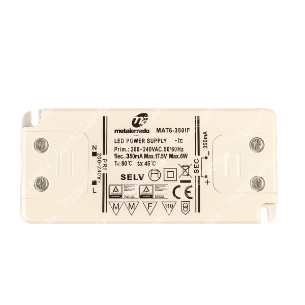 Transformador para focos LED DC10 350mA MWU Cappa Max Fire 141500820