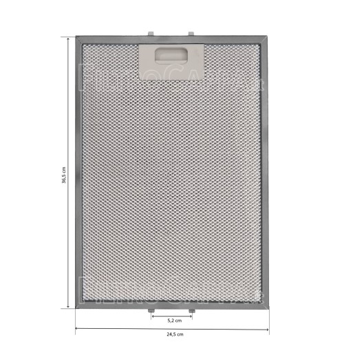 METAL HOOD FILTER 36.5 x 24.5 CM ELICA DUOMO GENOVA MADDALENA FKA60 HOOD