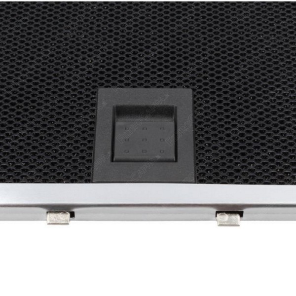 Filtro de grasa de aluminio negro de 33,4 x 24 cm para campana extractora AIRFORCE AFCGASP