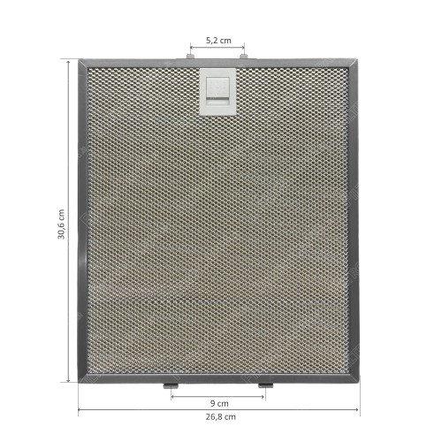 Metal Filter alluminum 26,8 x 30,6 cm for Elica LOL Cooker Hood