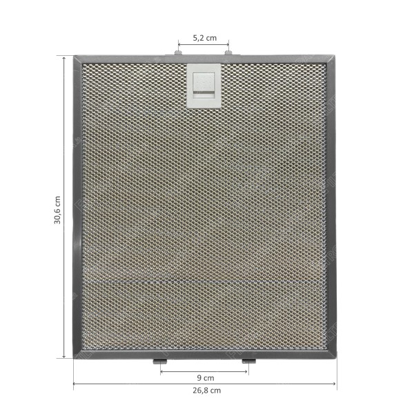 Metal Filter alluminum 26,8 x 30,6 cm for Elica LOL Cooker Hood
