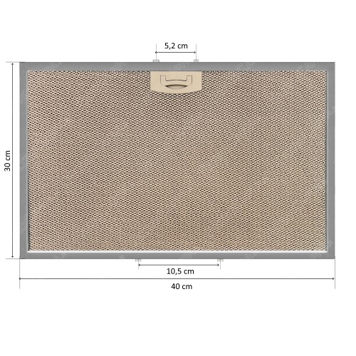 Aluminium Metallfilter 40 x 30 cm für TECNOWIND Dunstabzugshaube CONDOR SPL0025