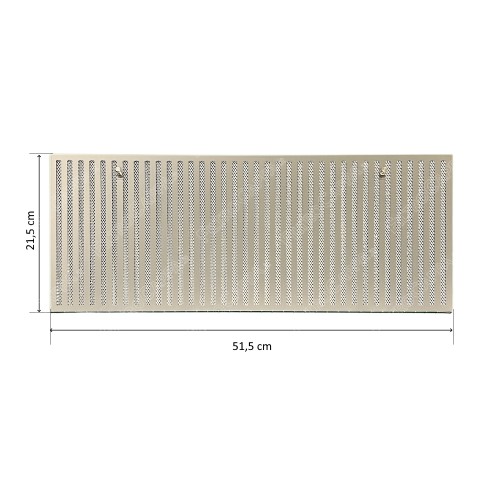 Filtro de metal de alumínio 51,5 x 21,5 cm para coifa FABER DIVINA ZERO DRIP IN-NOVA ZERO DRIP 133.0631.112