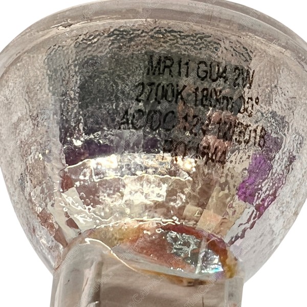 Refletor LED GU4 2 W 2700K 12 V CC para coifa AIRONE MAX FIRE FALMEC F125.E40136Y