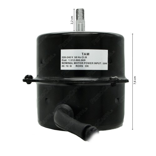 Moteur à 1 vitesse pour extracteur d'air VORTICE VORT PRESS 140 LL 1.512.000.069