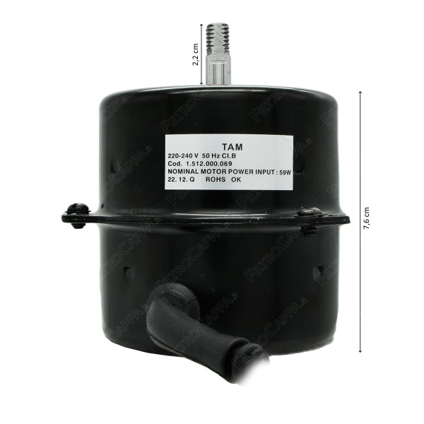 1 Gang Motor für VORTICE Abluftventilator VORT PRESS 140 LL 1.512.000.069