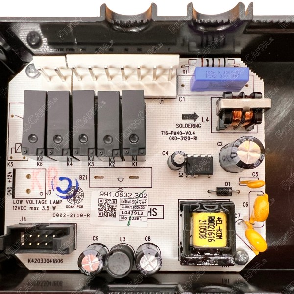 Electronic Control Board for FRANKE FABER GLAM Cooker Hood 133.0497.021
