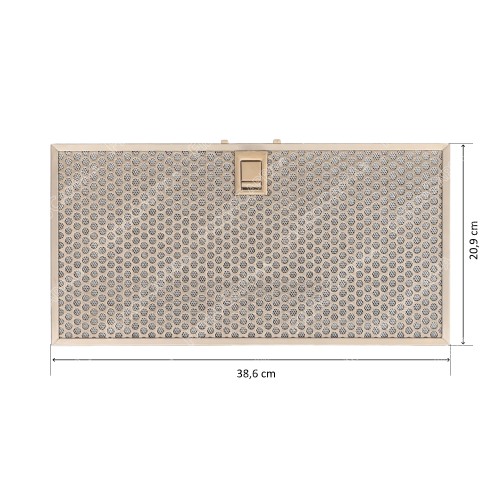 Filtro metallico alluminio 38,6 x 20,9 cm Cappa Faber IN-NOVA 133.0441.004