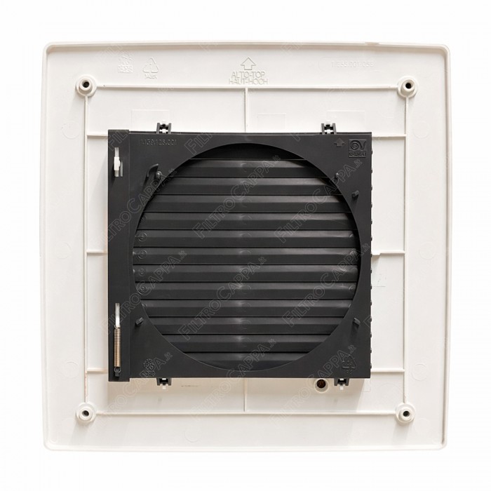 Complete Frame Grille with Shutters for VORTICE ARI 150 Extractor Fan 1.235.000.167