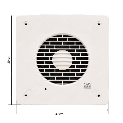 Grille de cadre complète avec volets pour extracteur d'air VORTICE ARI 150 1.235.000.167